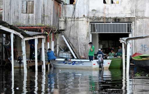 Of Nanawa's 6,000 residents, only around 500 have been able to stay, the rest have been evacuated