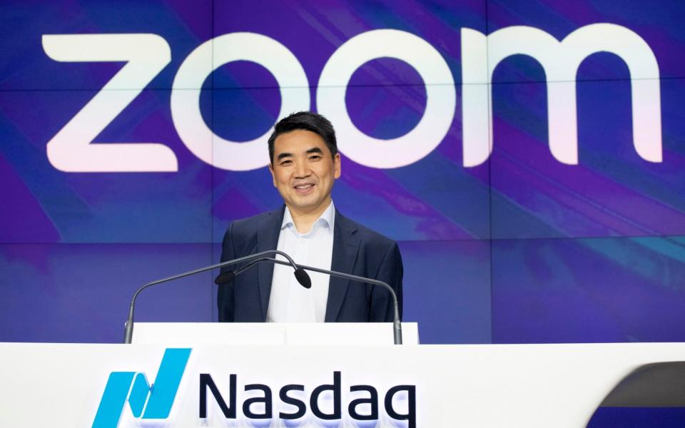 Zoom boss Eric Yuan has described serving his newly-inflated customer base as an "enormous undertaking" - Mark Lennihan/AP