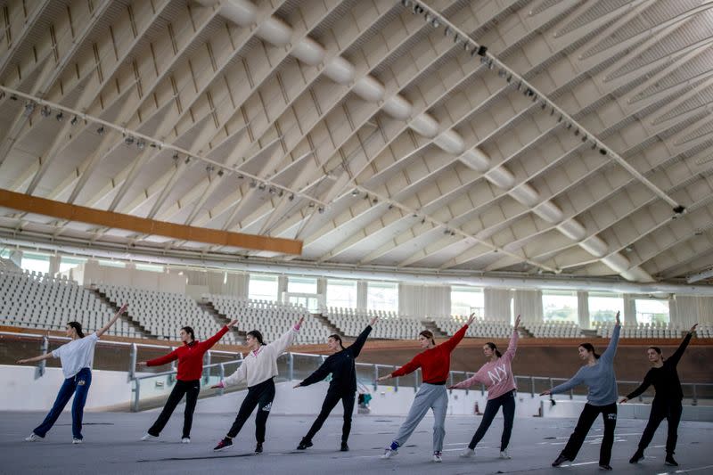 FILE PHOTO: Rehearsal for the Olympic Flame lighting ceremony in Athens