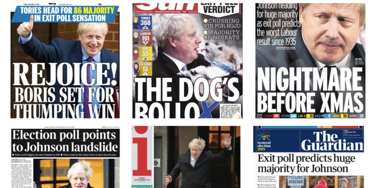 boris johnson newspapers