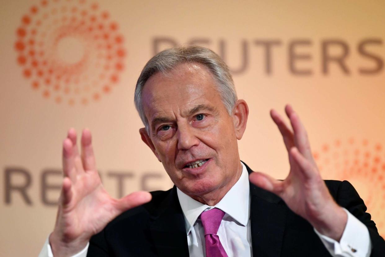 Speech: Tony Blair today said voters should back Lib Dems or ex-Tories if they had a better chance of winning than the Labour candidate: REUTERS