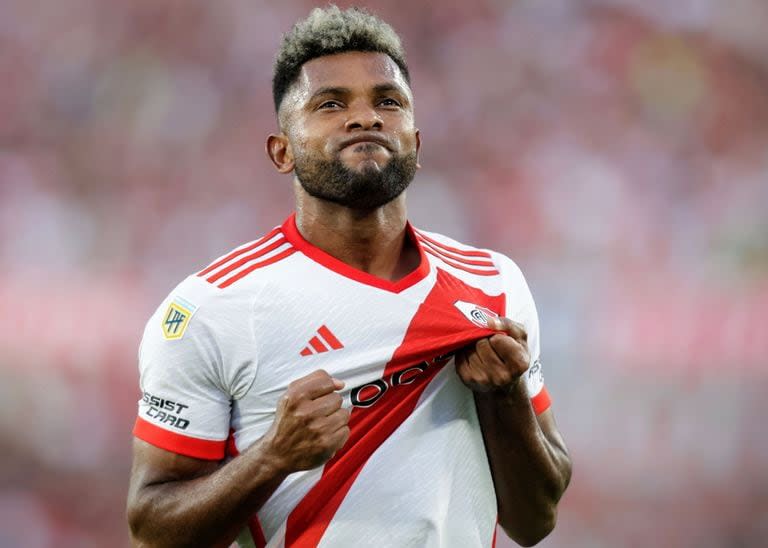 Miguel Borja es el mejor jugador de River en lo que va del 2024; viene de hacer tres goles