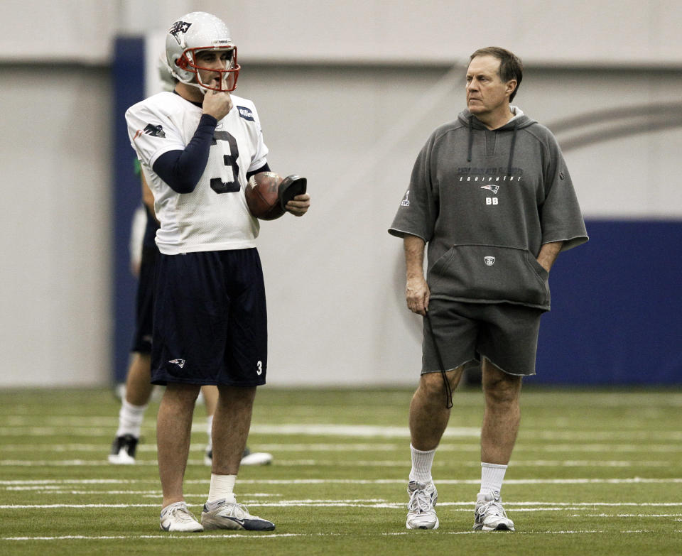 Bill Belichick gave a glowing assessment of his outgoing kicker on Tuesday. (AP Photo/Mark Humphrey)