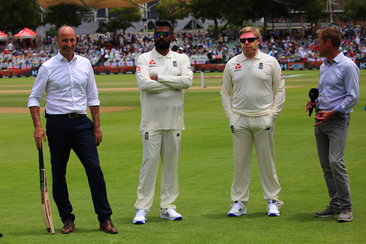 Nasser Hussain, Rob Beckett, Romesh Ranganathan in Rob and Romesh Vs (Sky)