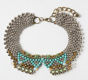 Moonstone Collar Necklace, $58