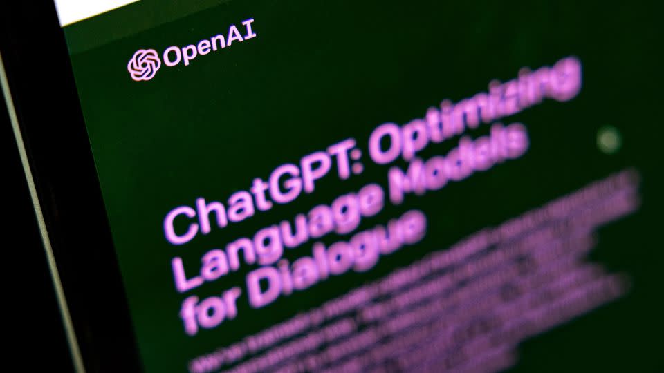 ChatGPT's website displayed on a laptop screen in Milan, Italy, in February. - Mairo Cinquetti/NurPhoto/Shutterstock