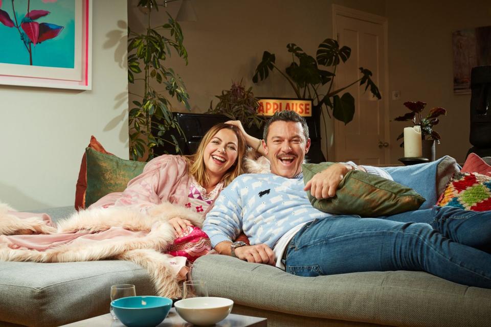 charlotte church, luke evans, celebrity gogglebox