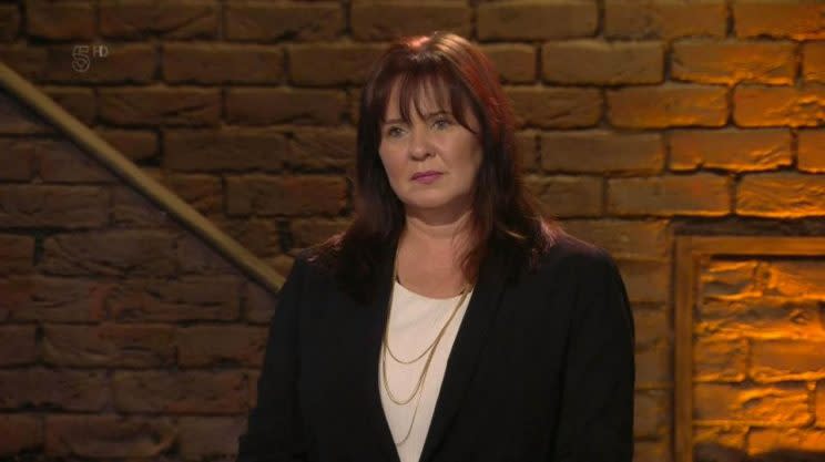 Coleen was attacked by John during the task.