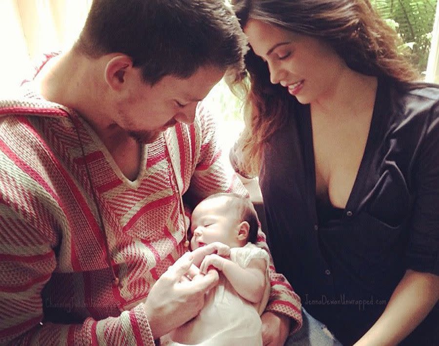 Channing Tatum had reason to celebrate this Father's Day. The new dad to adorable baby Everly showed off his growing family in a touching photo with wife Jenna Dewan-Tatum. "First Father's Day with my girl," he wrote. Everly was born on May 31, 2013 in London.