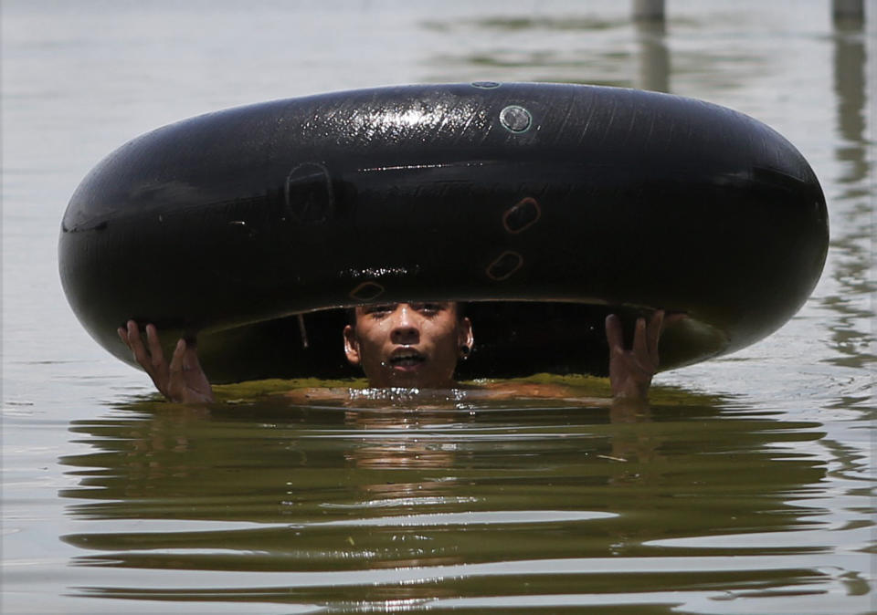 River water passed the danger mark in Mandalay