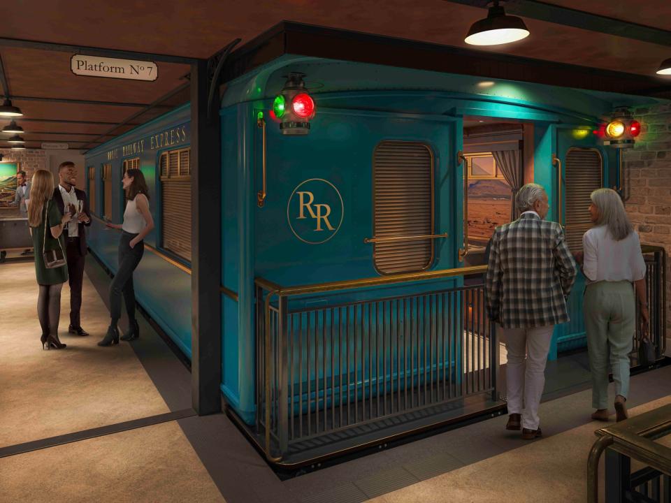 Rendering of Utopia of the Seas' Royal Railway