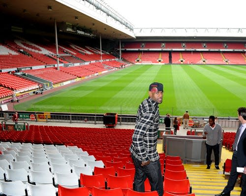 LeBron James at Liverpool FC