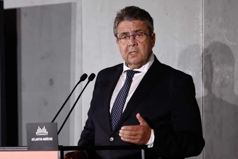 Sigmar Gabriel, former Vice Chancellor and Federal Minister and Chairman of the Atlantik-Bruecke Association, speaks at the ceremony marking the 70th anniversary of the founding of the Atlantik-Bruecke Association in the Orangery of Charlottenburg Palace. Gabriel has said he believes that the country is failing with the integration of migrants. Carsten Koall/Deutsche Presse-Agentur GmbH/dpa