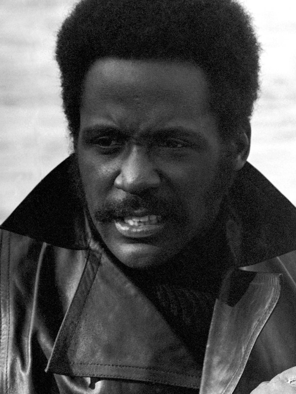 FILE - Richard Roundtree, one of the stars of "Big Bamboo," is seen during filming in New York, March 9, 1972. Roundtree, the trailblazing Black actor who starred as the ultra-smooth private detective “Shaft” in several films beginning in the early 1970s, has died. Roundtree died Tuesday, Oct. 24, 2023, at his home in Los Angeles, according to his longtime manager. He was 81. (AP Photo/Ron Frehm, File)