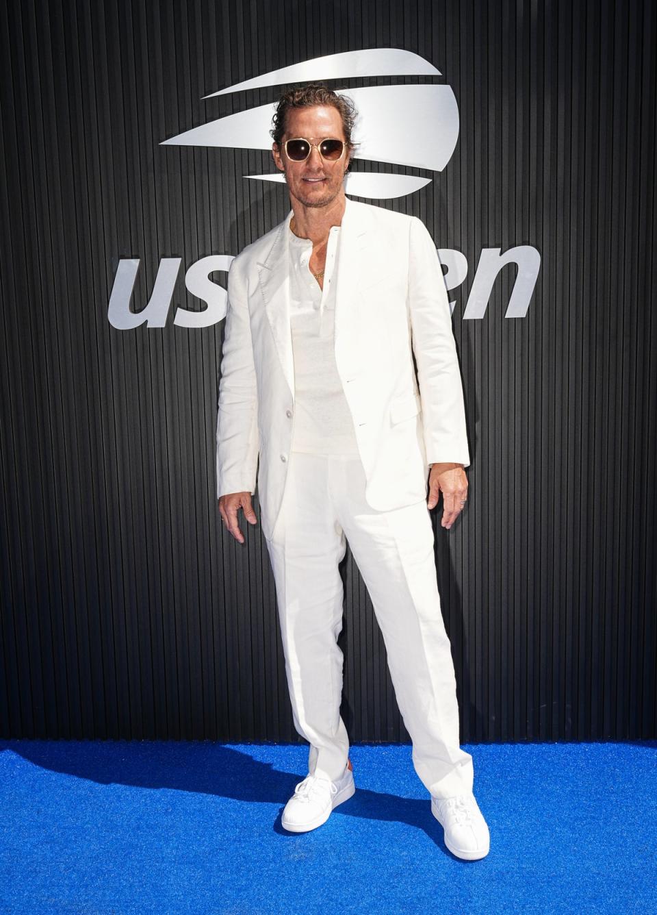 Matthew McConaughey at US Open on September 8 (Getty Images)