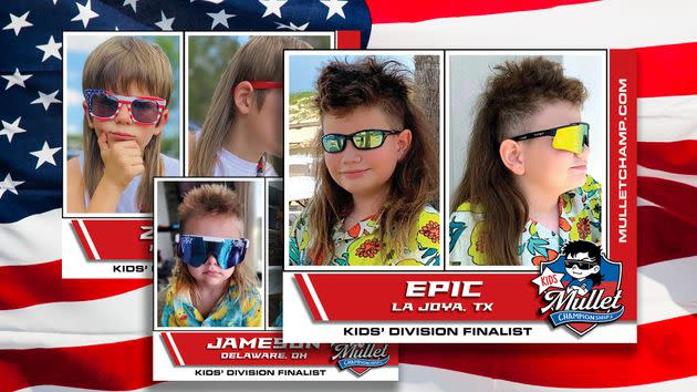 Kids Mullet Championship Finalists (Photo: Illustration: HuffPost; Photos: Mullet Championships)