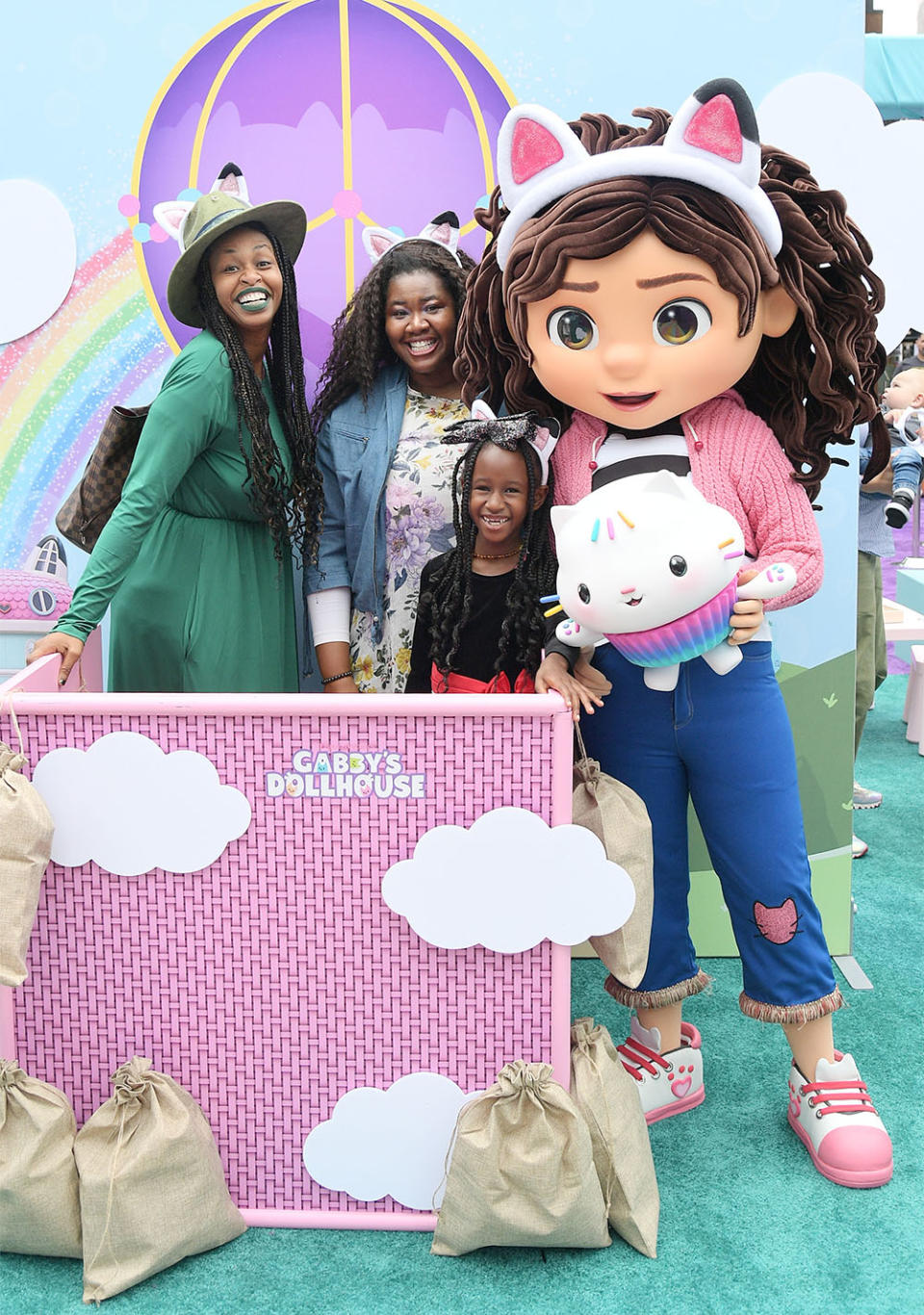 GloZell Green (L), O’Zell Green (R), and guest attend The Hollywood Reporter Kids! Power Celebration on June 10, 2023 at Westfield Century City in Los Angeles, California.