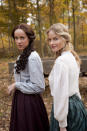 Jena Malone, left, plays Nancy McCoy and Lindsay Pulsipher plays Roseanna McCoy in "Hatfields & McCoys." (History Channel)