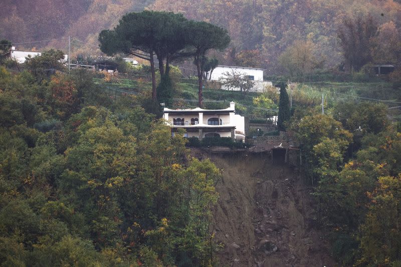 Landslide on the Italian holiday island of Ischia