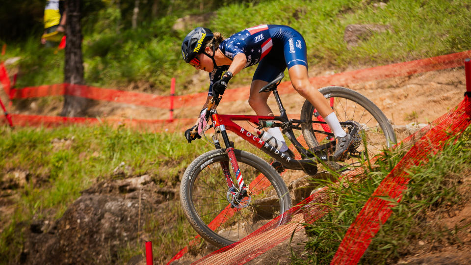 The Hutchison Python Race tire during an XC race