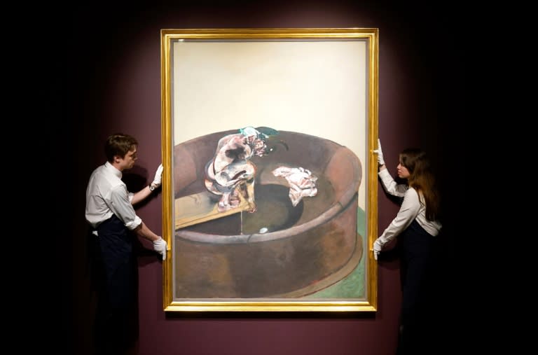 At Sotheby's, the jewel in the sale crown is a Francis Bacon portrait estimated at $30-50 million (TIMOTHY A. CLARY)