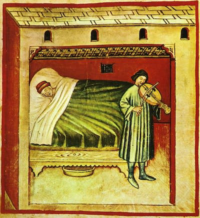 Imagen del _Tacuinum Sanitatis_, manual medieval sobre salud y bienestar.