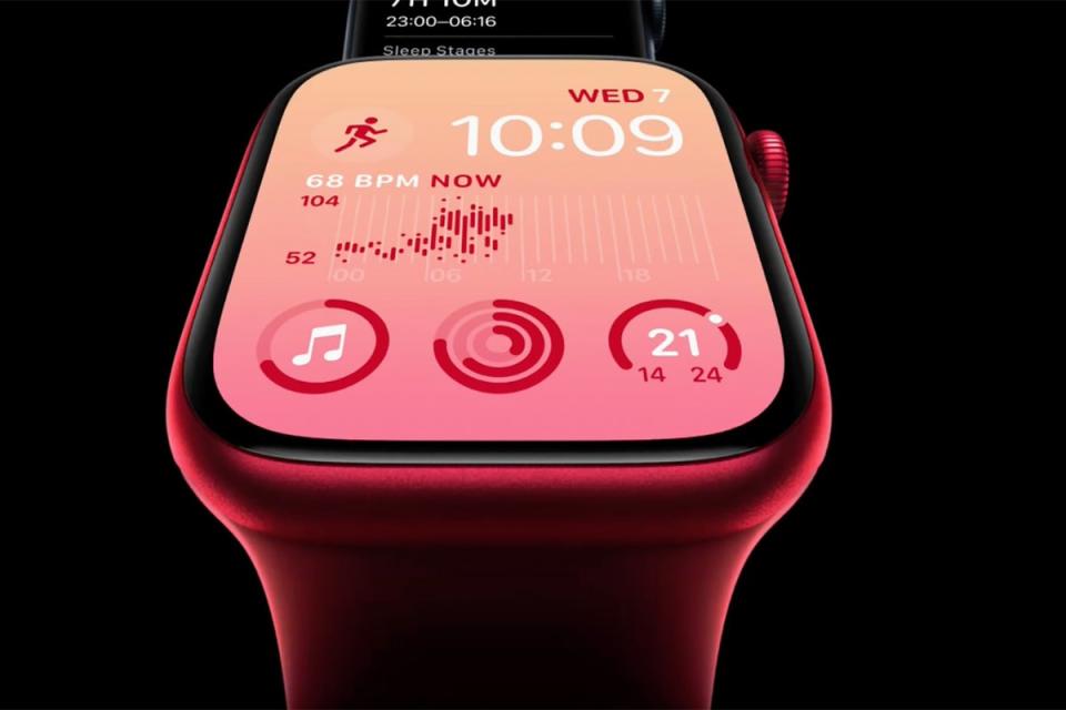 Apple’s new WatchOS 10 will let you scroll through widgets using the Apple Watch’s spinning crown (Apple)