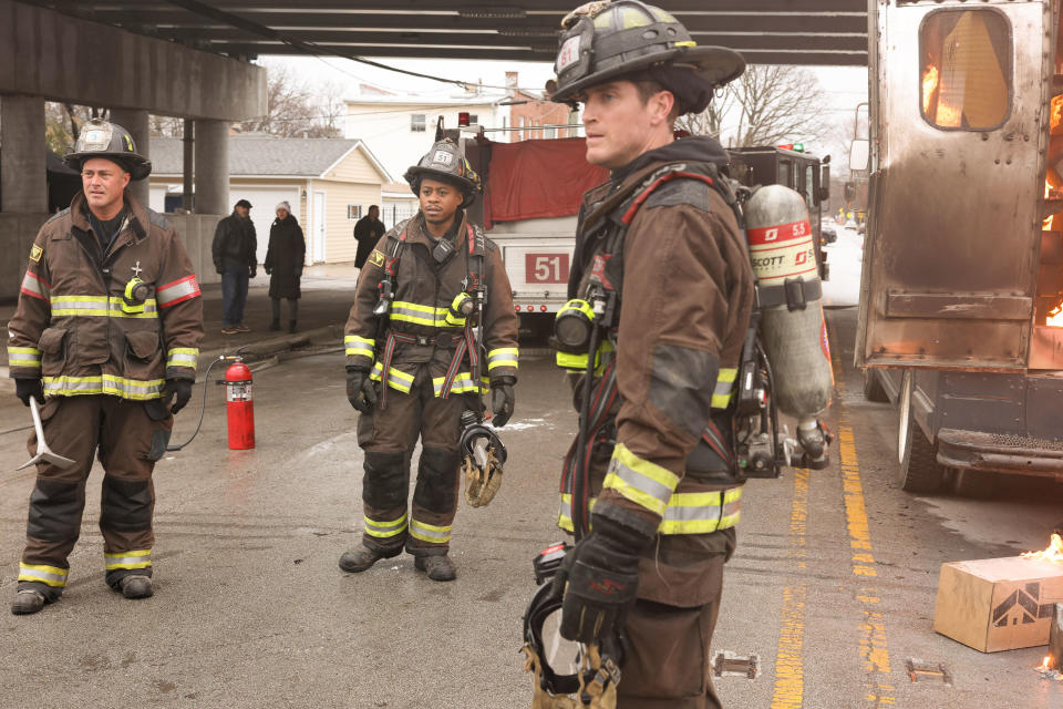 The residents of Firehouse 51 return to our screens in Chicago Fire. (Sky)