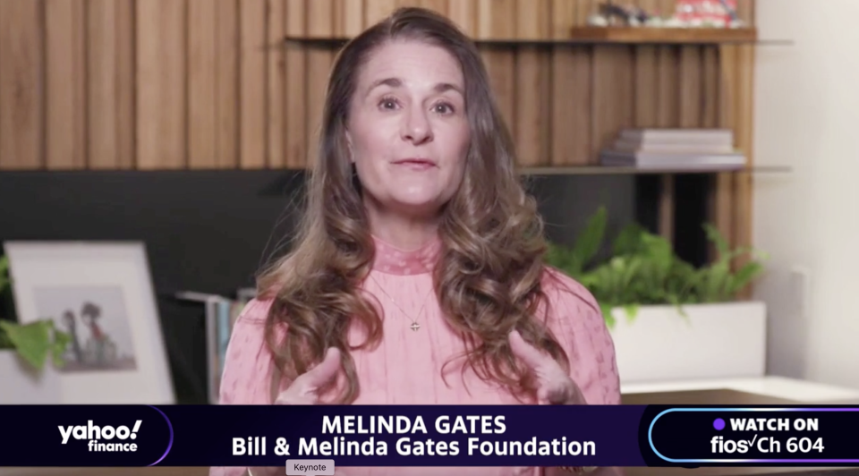 Melinda Gates, co-chair of the Bill and Melinda Gates Foundation, appears on Yahoo Finance's "Influencers with Andy Serwer." 