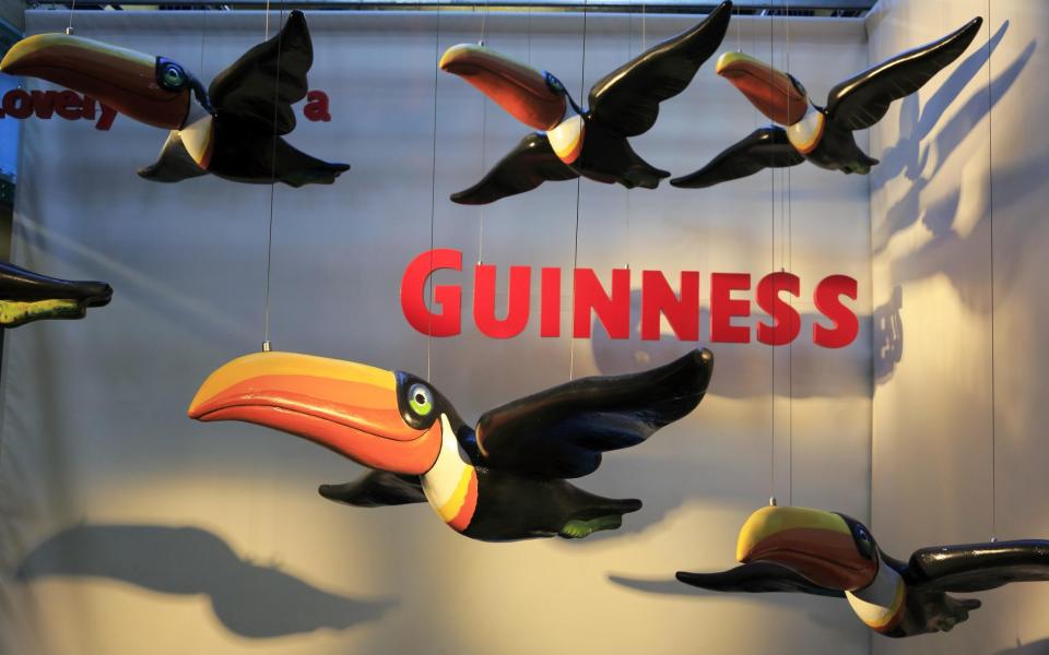 A display at Guinness Storehouse in Dublin, Ireland