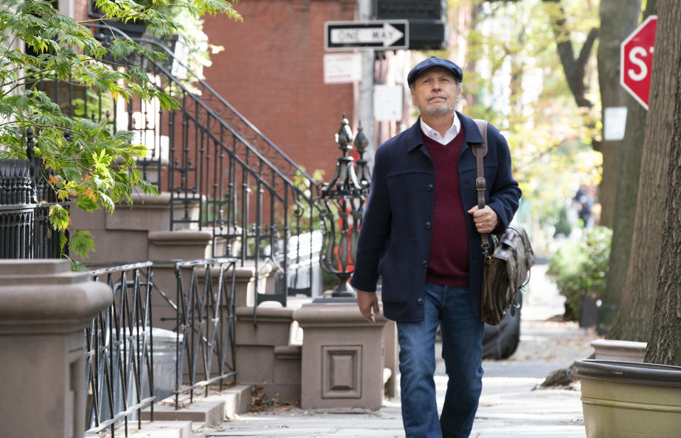 This image released by Sony Pictures shows Billy Crystal in a scene from "Here Today." (Cara Howe/Sony Pictures via AP)