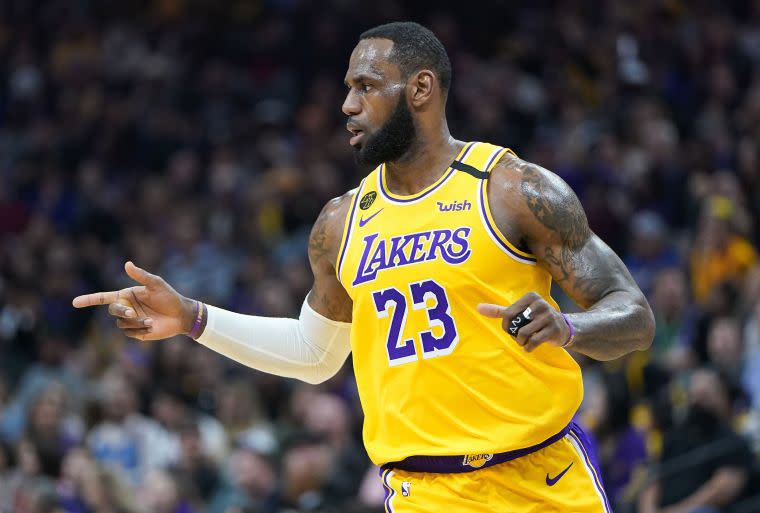 Lebron James未來走向引人熱議。法新社