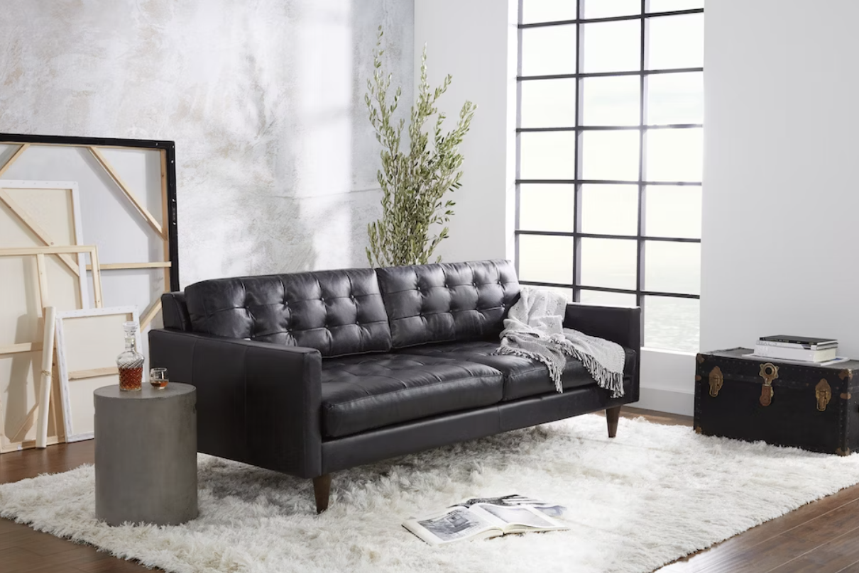 <p><a href="https://joybird.com/sofas/eliot-leather-sofa/?leather=santiago-bisque" rel="nofollow noopener" target="_blank" data-ylk="slk:Shop Now;elm:context_link;itc:0;sec:content-canvas" class="link rapid-noclick-resp">Shop Now</a></p><p>Eliot Leather Sofa</p><p>joybird.com</p><p>$3570.00</p>