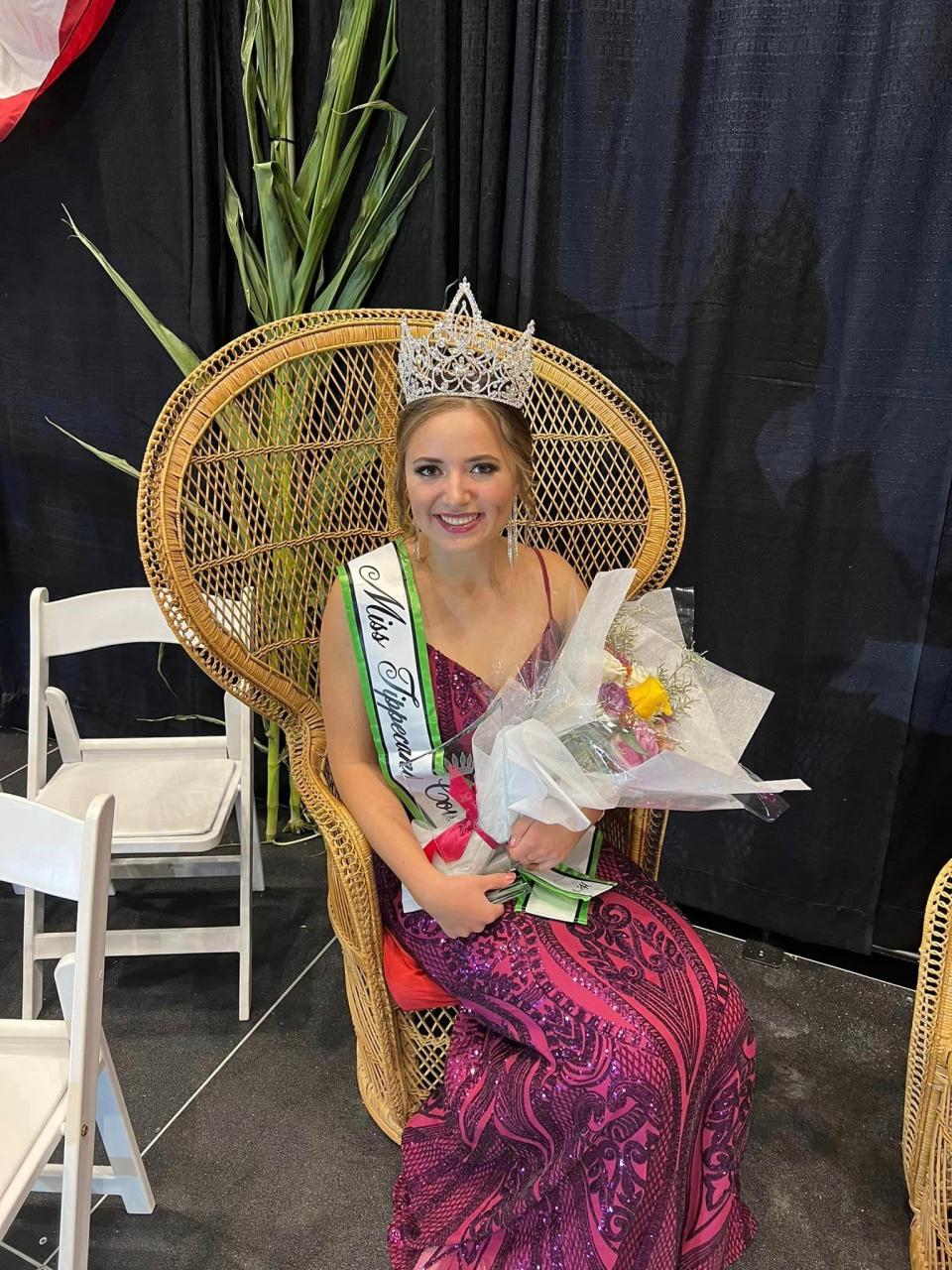 Lily Larson has been crowned this year's Tippecanoe County 4-H Pageant Queen.