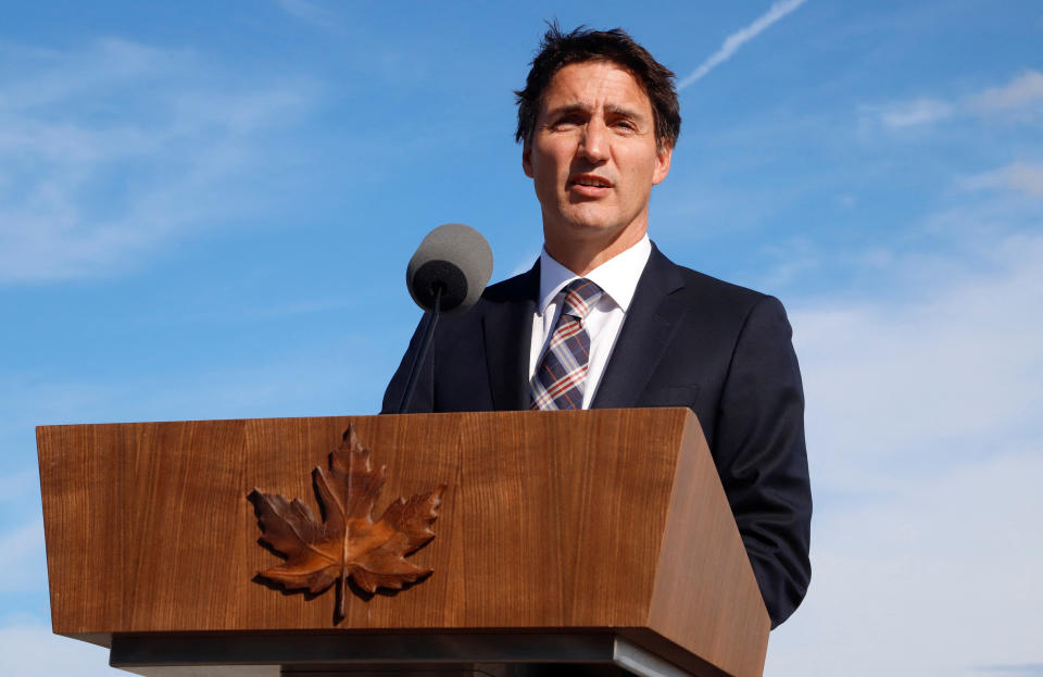 Le premier ministre du Canada, Justin Trudeau, s'exprime un jour après que plusieurs personnes dans la province de la Saskatchewan ont été tuées et blessées lors d'une frénésie de coups de couteau, à Ottawa, Ontario, Canada le 5 septembre 2022. REUTERS/Patrick Doyle