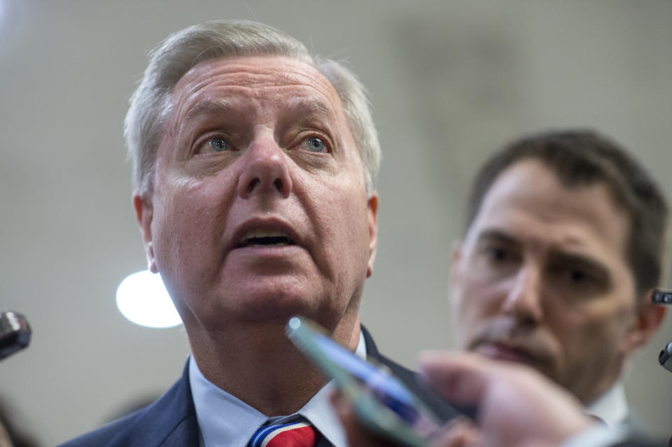 The South Carolina senator <a href="http://www.cnn.com/2016/05/06/politics/lindsey-graham-donald-trump-hillary-clinton-not-vote/" target="_blank">told CNN</a> in May he would not vote for Trump or Clinton in September.<br /><br />"I don't believe that Donald Trump has the temperament and judgment to be commander in chief. I think Donald Trump is going to places where very few people have gone and I'm not going with him," he said.