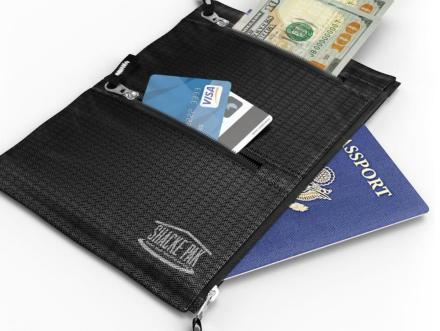 The Shacke Travel Wallet is pickpocket-proof and on sale on .