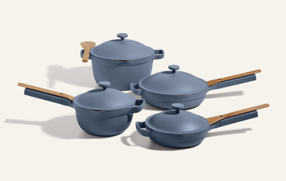 Cookware Set in Blue Salt (photo via Our Place)