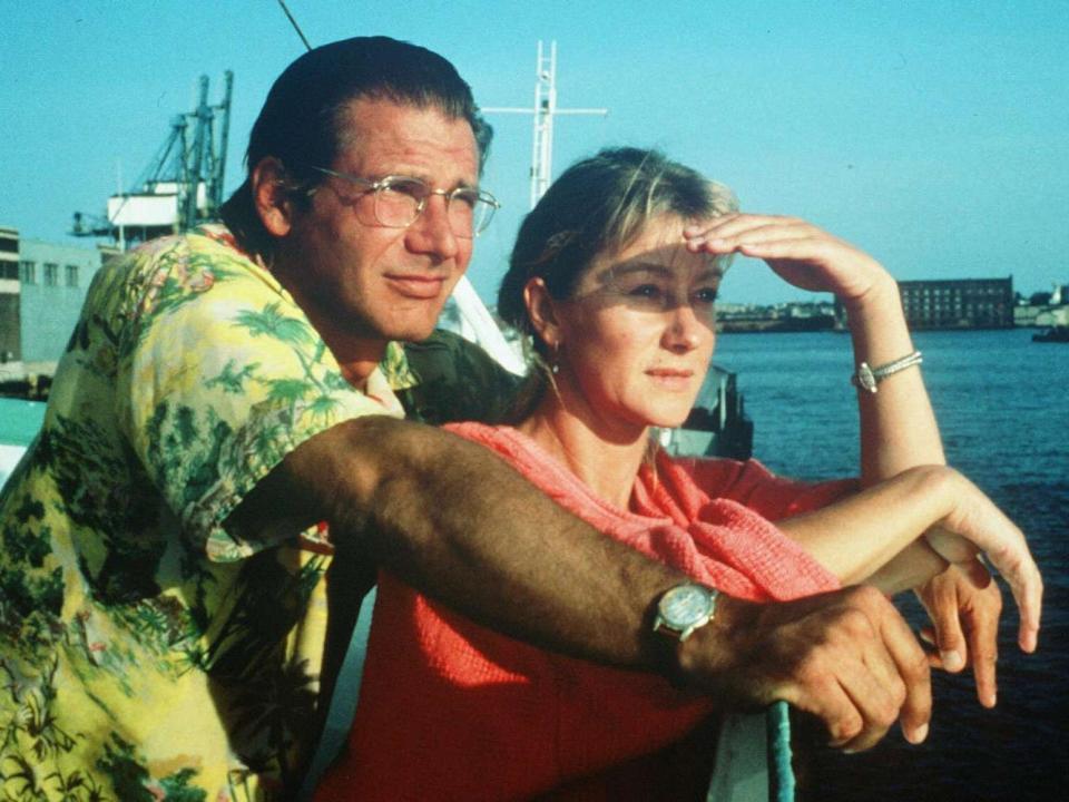 Harrison Ford and Helen Mirren in "The Mosquito Coast" (1986).