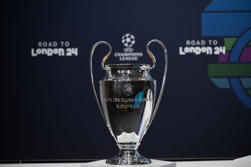 The UEFA Champions League trophy