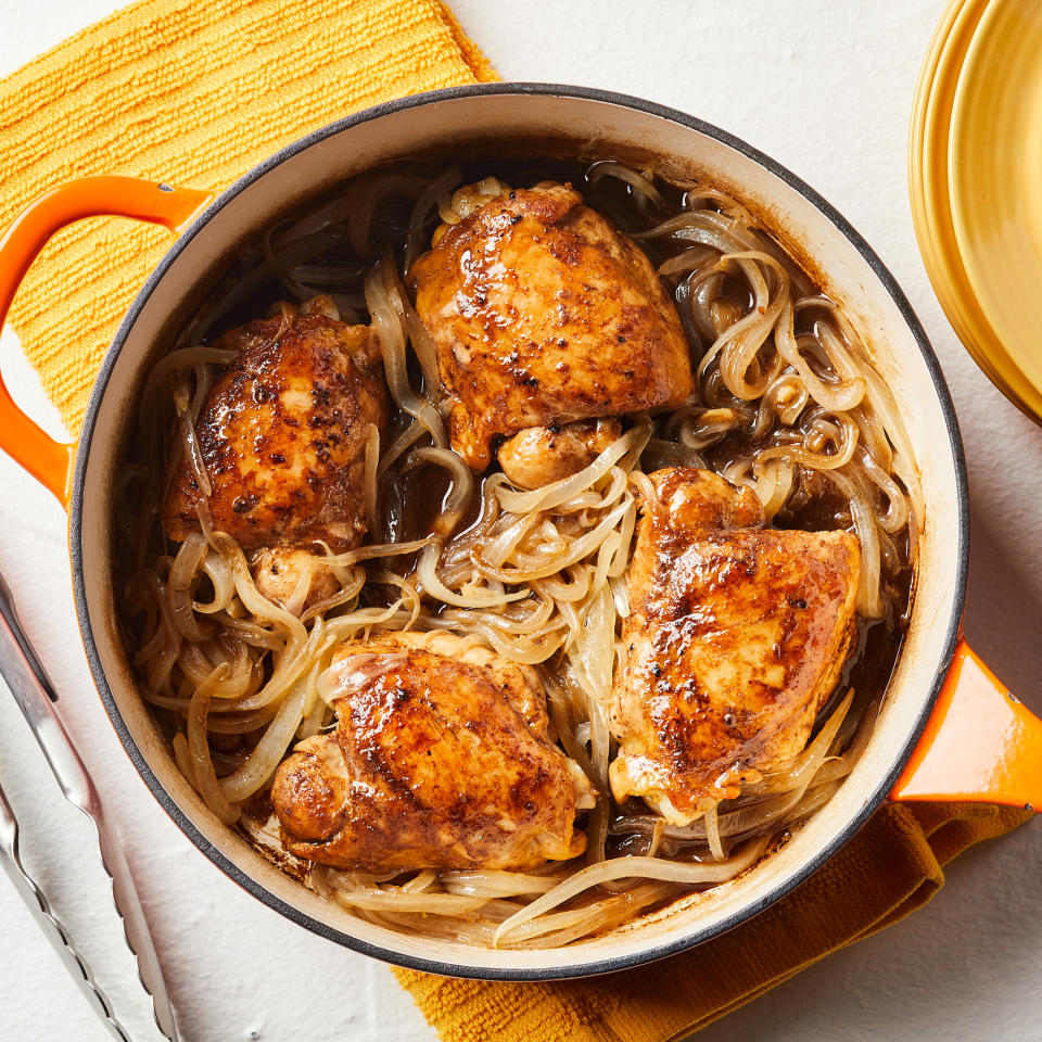 Skillet Balsamic Chicken Thighs