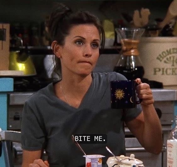 Courteney Cox on "Friends"