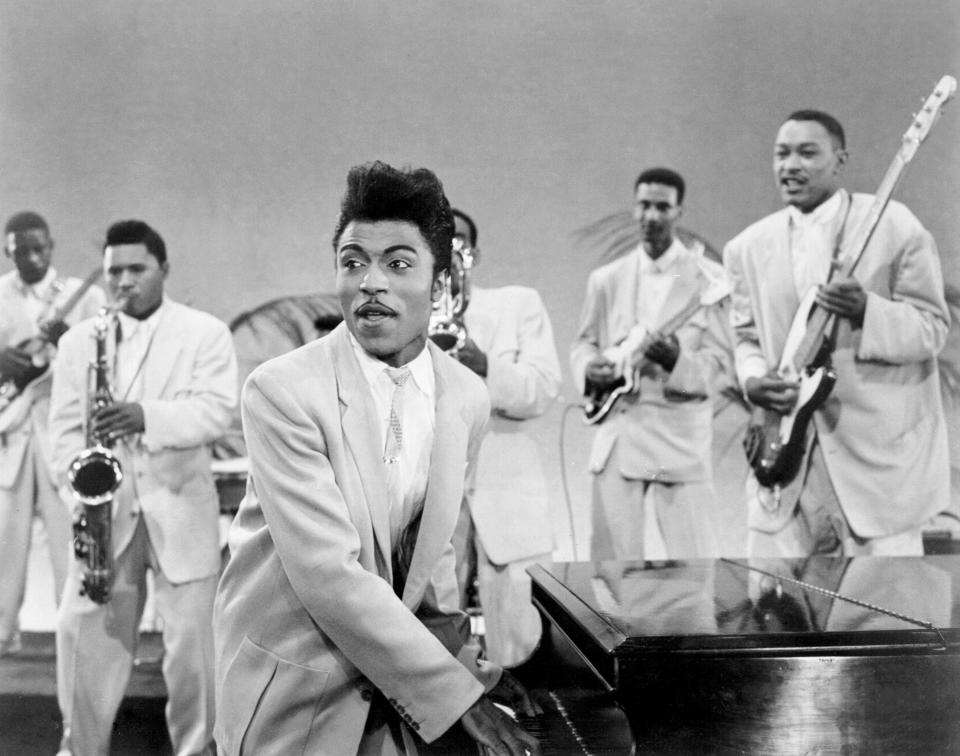 Little Richard performing with his band