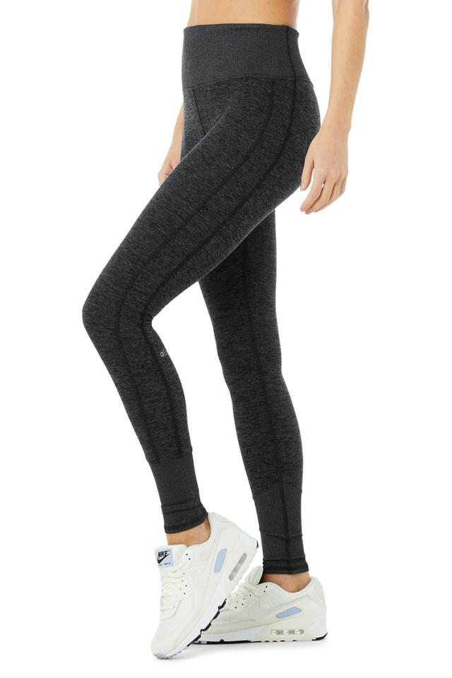 New Alo Yoga Women’s High Waist Alo Soft Lounge Leggings in Black Size  Medium