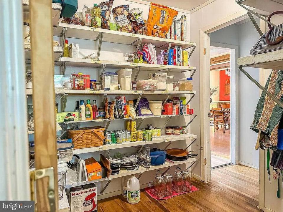 Look at the walk-in pantry at 1100 Houserville Road in State College. Photo shared with permission from home’s listing agents, Cheryl Gigante and Suzy Weibel of Kissinger Bigatel & Brower Realtors.