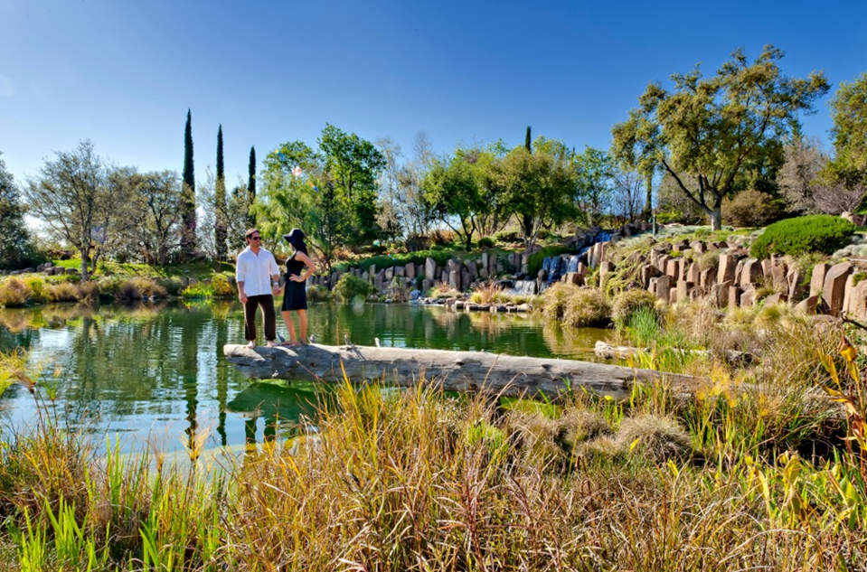 Abbey is an avid outdoorsman. The Bradbury estate has a million-gallon trout pond. "It's larger than the Aquarium of the Pacific (in Long Beach, CA) and it cost $8 million to build," Abbey's listing agent said.<br><br>Read more about Abbey's two $78 million estates on the market on <a href="http://yhoo.it/PPVr8r" rel="nofollow noopener" target="_blank" data-ylk="slk:Yahoo! Homes' Spaces blog;elm:context_link;itc:0;sec:content-canvas" class="link ">Yahoo! Homes' Spaces blog</a>. And to see even more photos, <a href="http://www.zillow.com/blog/2012-10-31/real-estate-tycoon-lists-2-estates-for-78m-each/" rel="nofollow noopener" target="_blank" data-ylk="slk:go to Zillow Blog;elm:context_link;itc:0;sec:content-canvas" class="link ">go to Zillow Blog</a>.