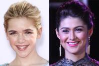 One of Mad Men's young cast members Kiernan Shipka and actress Carla Abellana both keep their mane out of their faces for a neat finish.