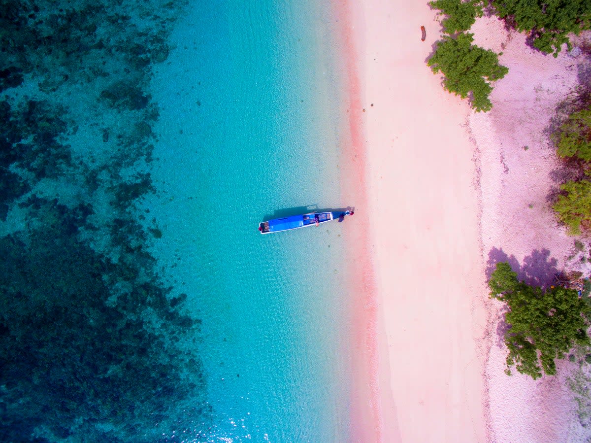 The pale pink sands on Komodo Island made the list (Getty Images/iStockphoto)