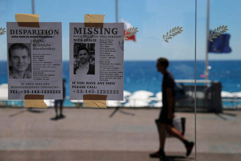 Leaflets posted in Nice