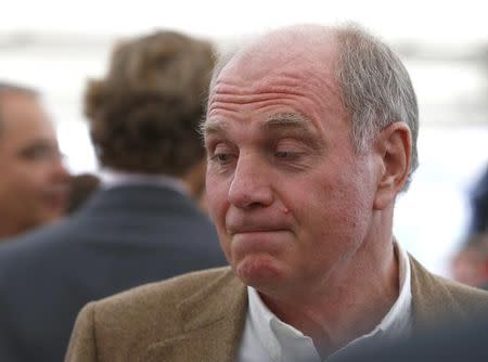 Former Bayern Munich president Uli Hoeness attends for the official foundation stone laying ceremony of Bayern Munich's youth training centre in Munich, southern Germany, October 16, 2015. REUTERS/Michaela Rehle